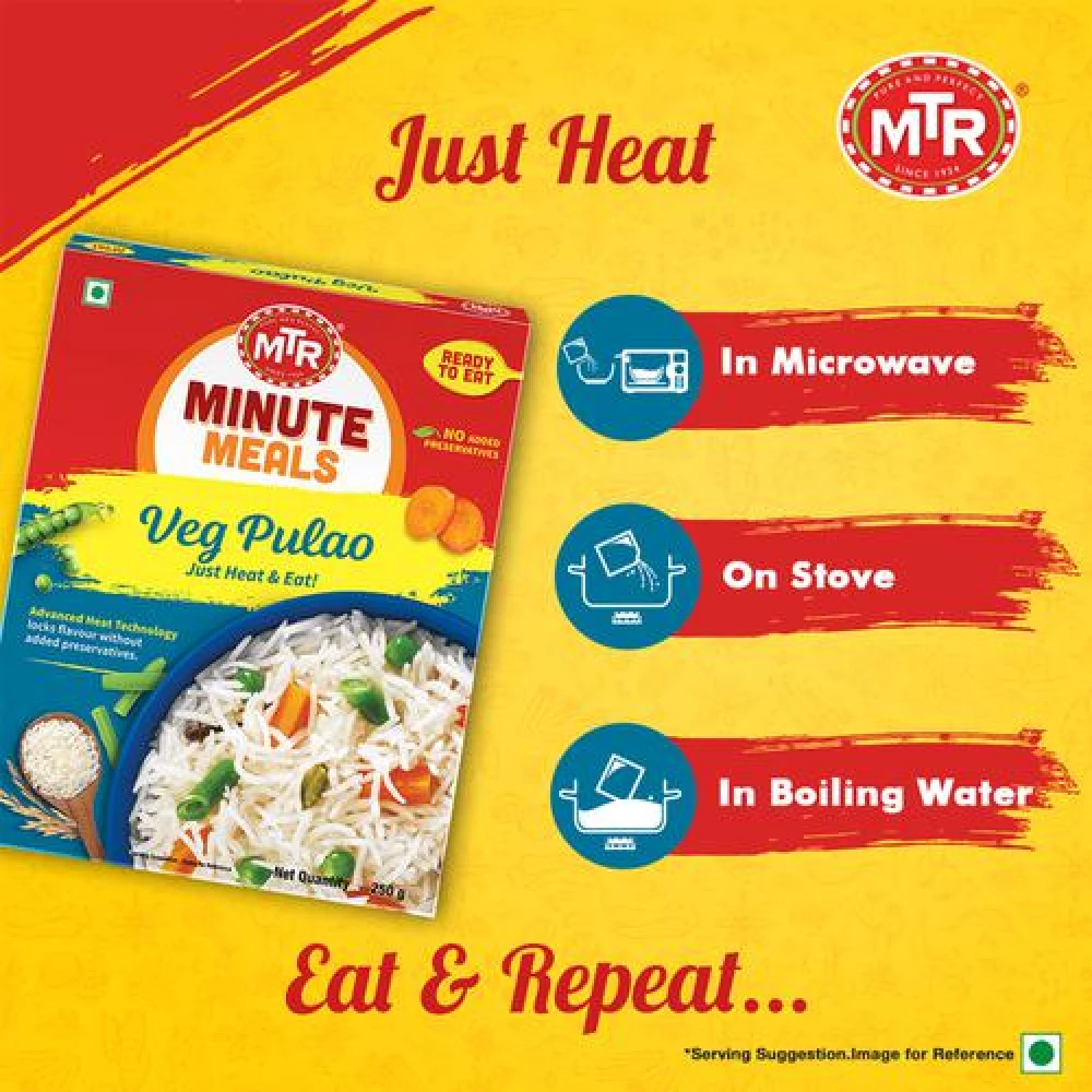 MTR Ready To Eat - Vegetable Pulao, 250 g Carton-6.webp